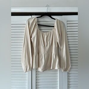 Madewell peplum top